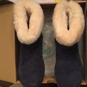 Emma Short Indigo Snow Boots